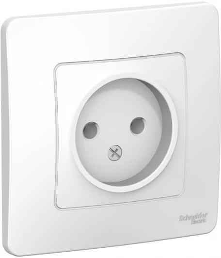 BLNRS000011 Розетка встраиваемая без заземления (белый) Systeme Electric Blanca BLNRS000011