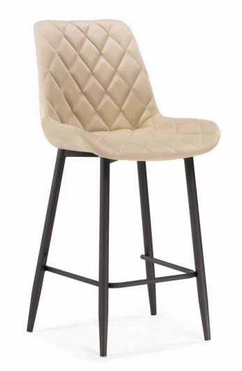 502115 Барный стул Баодин велюр бежевый / черный 502115 Woodville