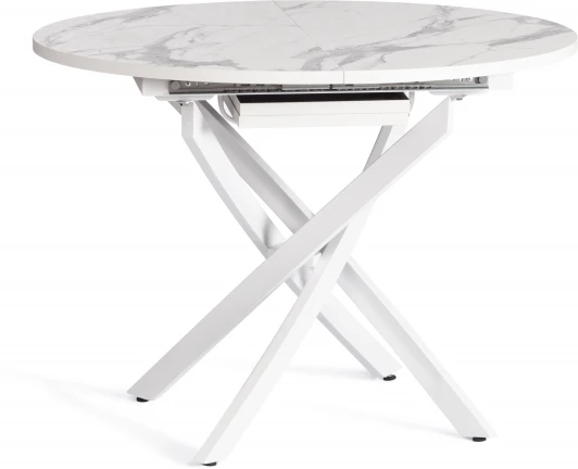 19729 Кухонный стол Tetchair MANZANA (ЛДСП,HPL,Металл/Белый)