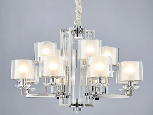 4408+4/C chrome Подвесная люстра Newport 4400 4408+4/C chrome (220V, на цепи)