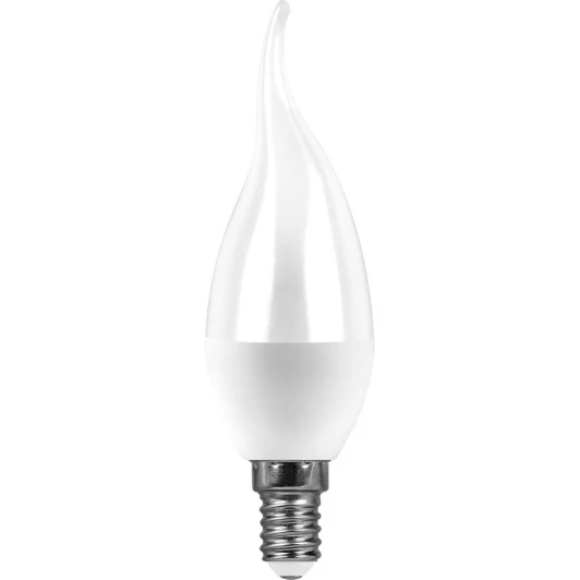 55134 Лампочка светодиодная E14 11W 220V свеча на ветру белая 4000K Feron 55134