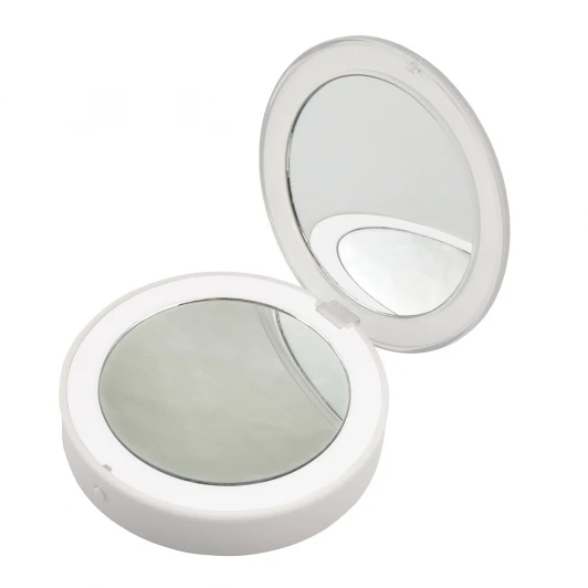 ULK-F70 2AAA WHITE Зеркало с подсветкой Uniel ULK-F70 2AAA WHITE (LED, выключатель, круглые)