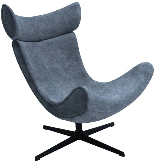 RF 0693 Кресло Bradexhome TORO тёмно-серый, искусственная замша