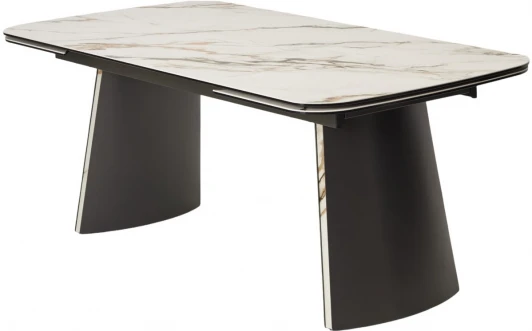 626М05800 Стол VALDEMAR 180 KL-188 итальянская керамика, стекло/ каркас темно-серый/Kl-188, ®DISAUR (арт.626М05800)