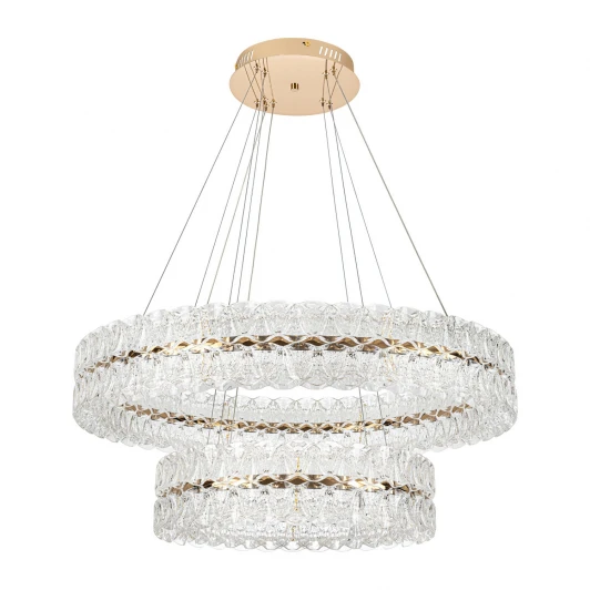 ML.8185.800.500 GD Подвесная люстра светодиодная с пультом с регулировкой цветовой температуры Modelux ML.8185.800.500 GD