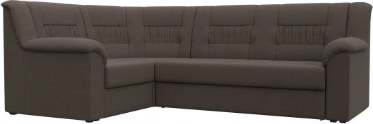 122830L Диван угловой Карелия левый угол (Коричневый/Рогожка) Лига Диванов арт.122830L