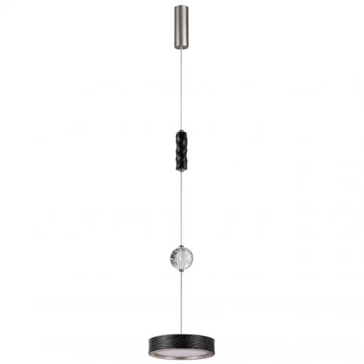 5451/32LB Подвесной светильник Odeon Light Riviera 5451/32LB черный/никель/металл/керамика/хрусталь/акрил LED x 32W 2000К/3000K/4000K/переключ