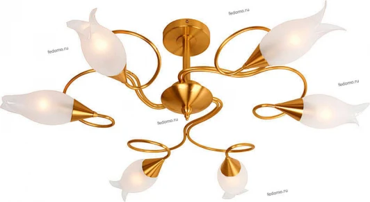 P-504/6 antique brass Потолочная люстра N-Light P-504 P-504/6 antique brass