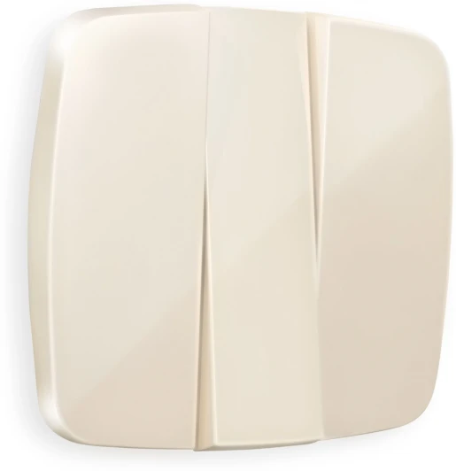 OP3050 Лицевая панель Ambrella Volt OMEGA (Бежевый глянец) для 3-клавишных выключателей QUANT OP3050