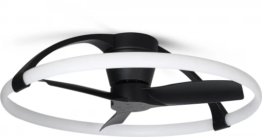 7802 Потолочная люстра светодиодная с вентилятором пультом и управлением смартфоном голосовым регулировкой цветовой температуры Mantra Nepal 7802 (регулировка яркости, 220V, умный дом - Алекса, Google Home, вертолет)