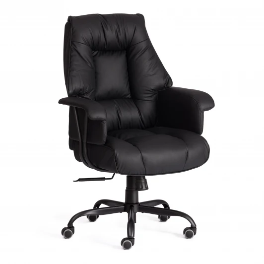 25686 Кресло Линкольн Металбл/Lincoln Metalbl кож/зам, черный, 36-6 Tetchair 25686