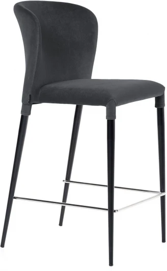 81392 Стул полубарный Albert, бархат 03 /опора конус Top Concept ALBERT 81392