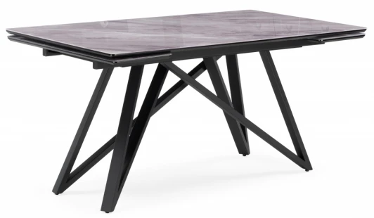 612174 Кухонный стол Notta Вилсон (Металл,Стекло/Черный) арт.612174