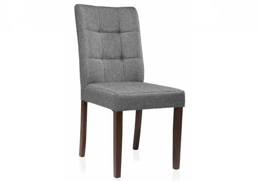 11028 Обеденный стул Woodville Madina dark walnut / fabric grey 11028