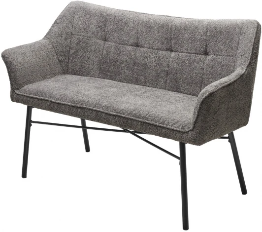 624M05384 Скамья BERGAMO UF998-15 серый, букле / Товарный знак DISAUR