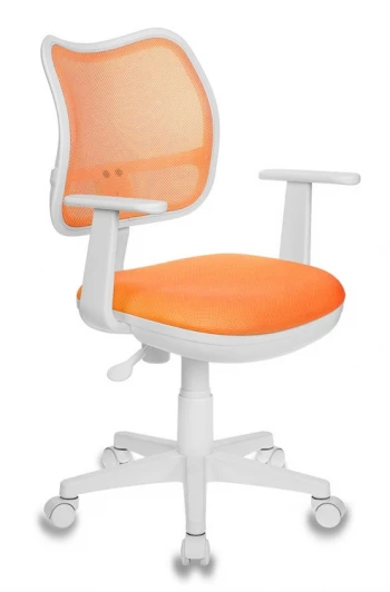 CH-W797/OR/TW-96-1 Кресло детское Бюрократ Ch-W797 оранжевый сиденье оранжевый TW-96-1 сетка/ткань крестовина пластик пластик белый