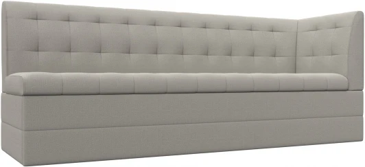 122434 Диван кухонный Бриз с углом справа (Бежевый/Рогожка) Лига Диванов арт.122434