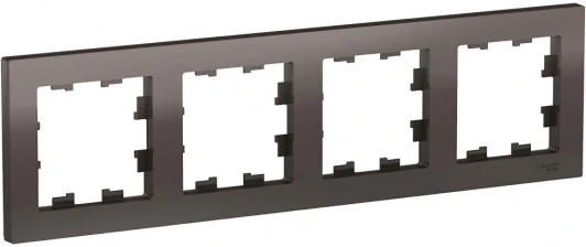 ATN000604 Рамка на 4 поста (мокко) Systeme Electric AtlasDesign ATN000604