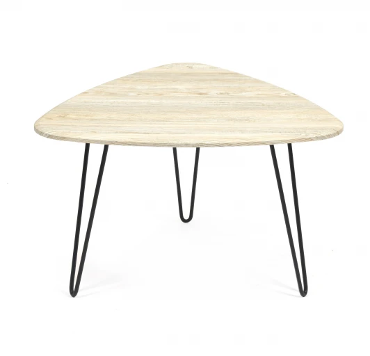 14418 Стол журнальный SODUS Скания натуральная (ножки черные) (МДФ/металл)