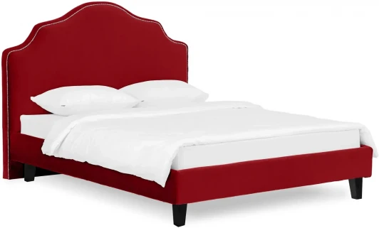 663259 Кровать Queen II Victoria L 1600 ОГОГО (арт.663259), (Ткань/Бордовый)