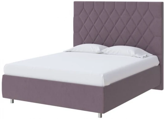 1923173 PROxSON Кровать Rhomby без основания (Ткань: Рогожка Тетра Слива) 120x200