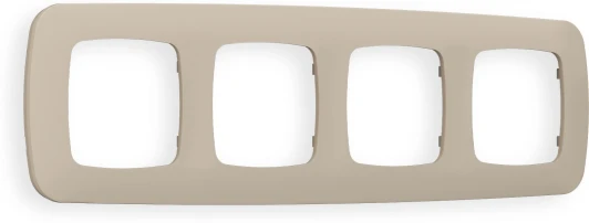 OF140364 Рамка Ambrella Volt OMEGA Ecta (Серо-бежевый матовый) 4-ая OF140364