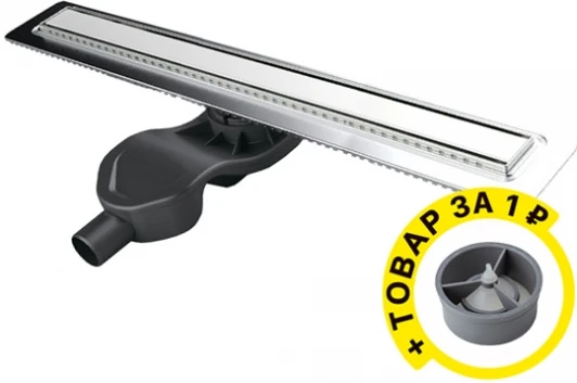 091116 Душевой лоток Berges Wasserhaus B1 Keramik 091116 50 см + стакан для сифона в подарок