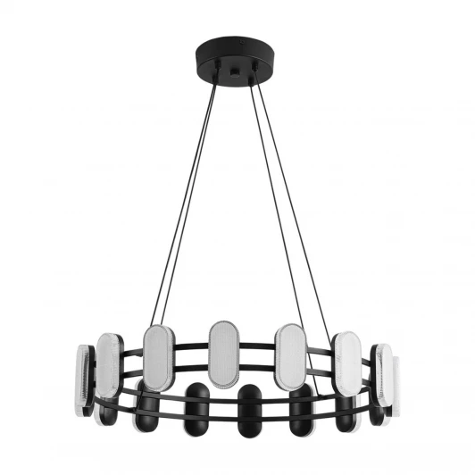 8342/35L Люстра подвесная Lumion Ovela 8342/35L черный/белый металл/акрил LED 35W 4000K 220V