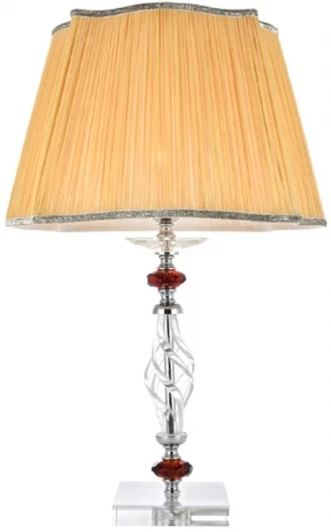CATARINA LG1 GOLD/TRANSPARENT-COGNAC Интерьерная настольная лампа Crystal Lux Catarina LG1 GOLD/TRANSPARENT-COGNAC