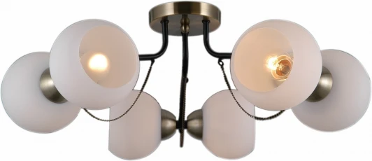 IL0035-6CSQ-79 BK AB Потолочная люстра ILLUMICO IL0035-6CSQ-79 BK AB