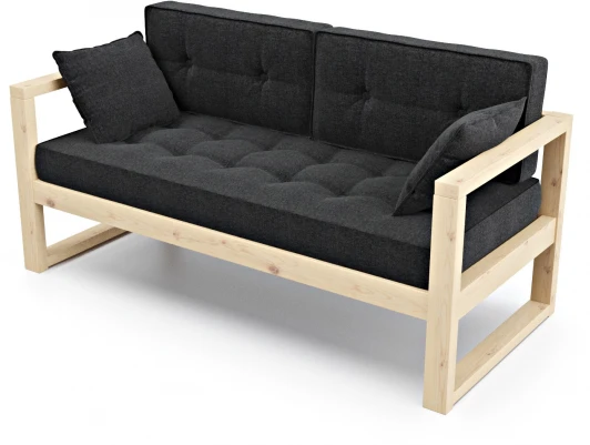 18145 Диван Arsko Астер Мини сосна черная рогожка