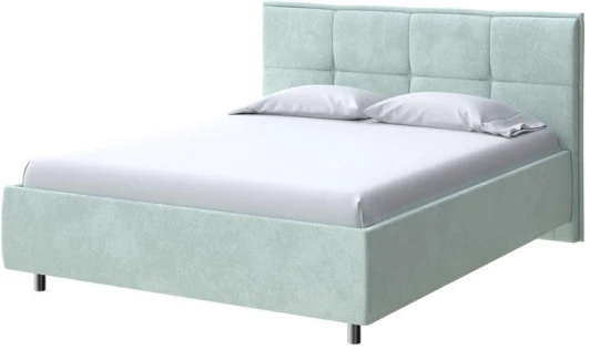 2016693 PROxSON Кровать Lino без основания (Ткань: Велюр Casa Мятный) 200x200