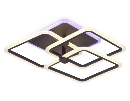 FA535 Потолочная люстра Ambrella Acrylica FA535 (регулировка яркости, LED, 220V, пульт управления, управление смартфоном, умный дом - PC.Lamper)