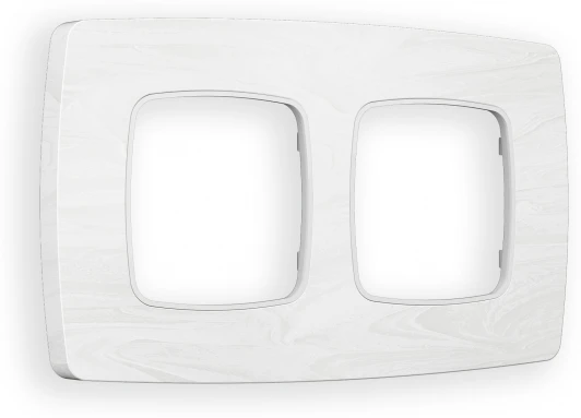 OF940102 Рамка Ambrella Volt OMEGA Opera (Белый мрамор) 2-ая OF940102