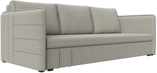 121142 Диван прямой Слим (Бежевый/Рогожка) Лига Диванов арт.121142