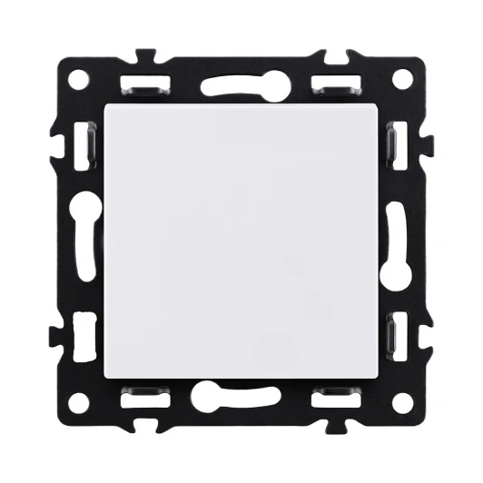 AS-006WH Выключатель кнопочный 1-клавишный 10А/250В белый Kollinger Asthetik AS-006WH