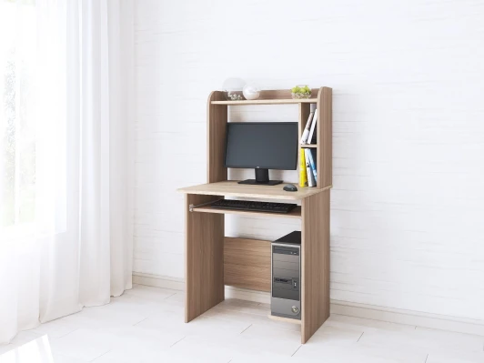 00-00003647 Стол компьютерный ТЭКС Грета-1, ясень шимо