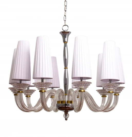 L.7707-10CH-SHADE Подвесная люстра Abrasax Rosalie L.7707-10CH-SHADE