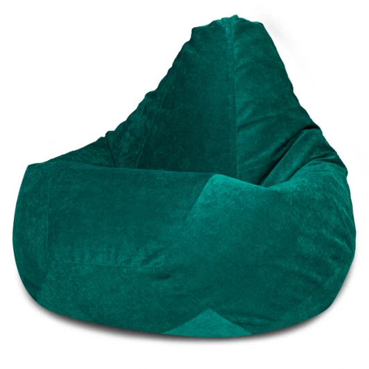 5011921 Кресло мешок Dreambag Груша Изумрудный Микровельвет (XL, Классический) 5011921