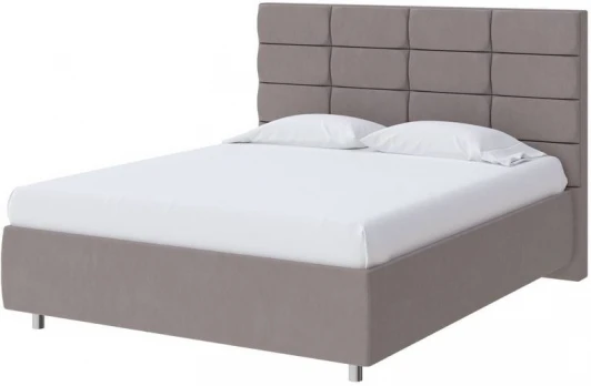 1922843 PROxSON Кровать Shapy без основания (Ткань: Рогожка Тетра Мраморный) 90x200