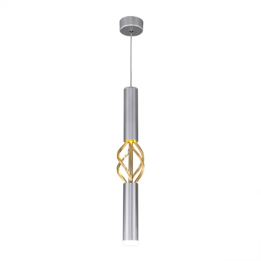 50191/1 LED серебро / золото Подвесной светильник Eurosvet Lance 50191/1 LED матовое серебро/матовое золото