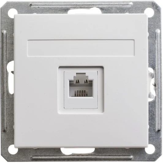 RSI-152T-1-86 Телефонная розетка встраиваемая RJ-11 (белый) Systeme Electric RSI-152T-1-86