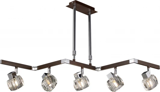 420-05-17 chrome + wengue Потолочная люстра N-Light 420 420-05-17 chrome + wengue