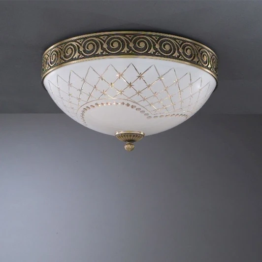 PL.7002/3 Потолочная люстра Reccagni Angelo 7002 PL 7002/3 (220V, узор в клетку)