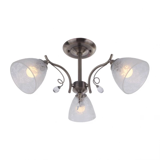 852/3PF-Oldbronze Потолочная люстра IDLamp Orebella 852/3PF-Oldbronze