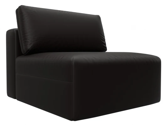 130073 Модуль диван Лига-060 НПБ (ЛДСП,Брус,Фанера/Пластик/Экокожа/Коричневый) Лига Диванов 130073