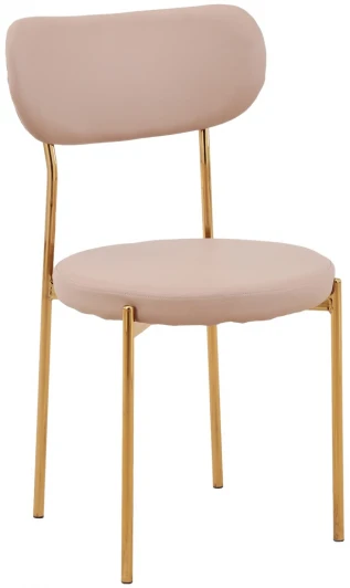 УТ000028059 Стул Stool Group Барбара экокожа бежевая золотые ножки УТ000028059