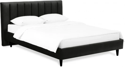 577484 Кровать Queen II Sofia L 1600 ОГОГО (арт.577484), (Ткань/Черный)