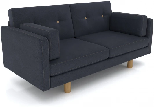 19450 Диван Arsko Ингвар М антрацитовый велюр