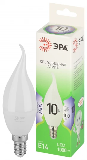 LED BXS-10W-865-E14 GL Лампочка светодиодная E14 10W ЭРА LED BXS-10W-865-E14 GL